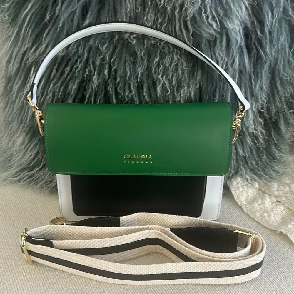 Claudia Firenze Desdemona -Green Handbag/Crossbody